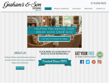 Tablet Screenshot of grahams.ca